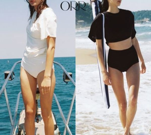 ORR☆Cover-up Short-sleeve Swimsuit