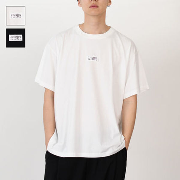 【国内即発】MM6 ナンバーロゴ コットンTシャツ