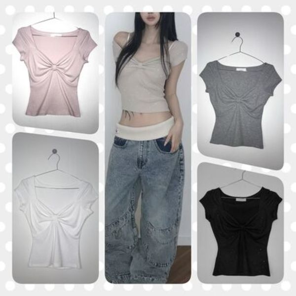 ★THEAIRTOWN★  pearl ribbon top(5 color)