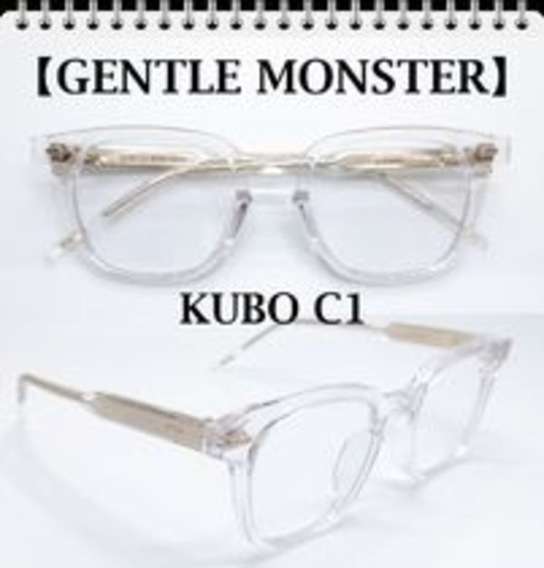 【韓国で大人気】★KUBO C1★トレンディな透明メガネ★純正