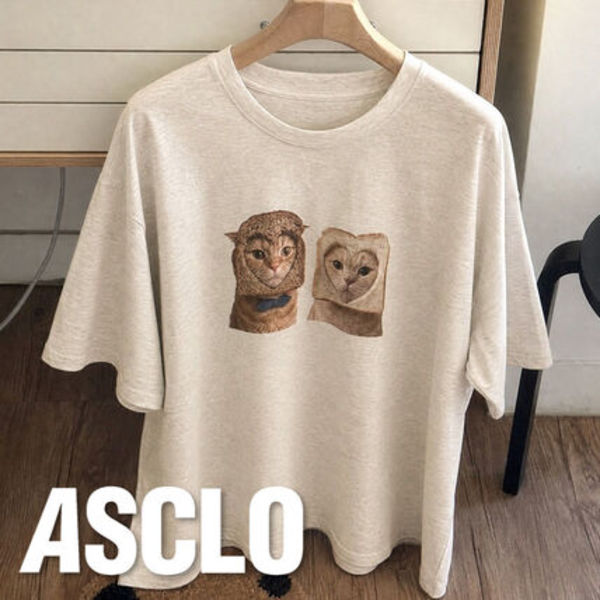 [A-T0141] ブレッドキャット半袖Tシャツ