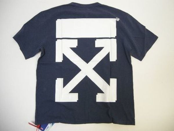 確保済◆メンズ◆関税無◆国内発OFF-WHITE x CHAMPION Tシャツ紺
