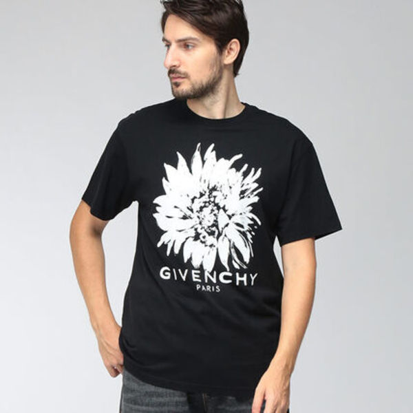 GIVENCHY サンフラワープリント コットン Tシャツ