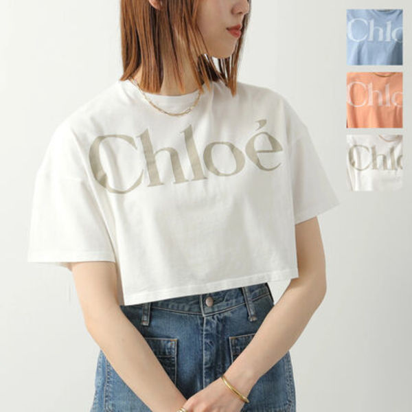 Chloe Kids 半袖 Tシャツ C20859 ロゴ カットソー