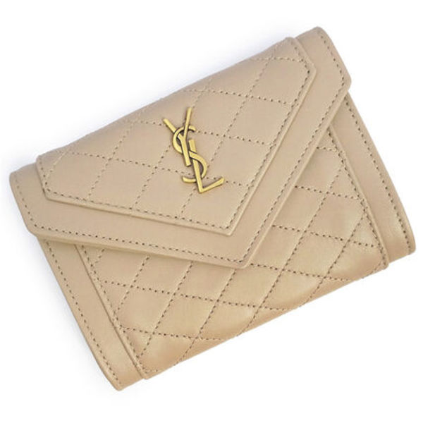 SAINT LAURENT サンローラン 二つ折り財布 692052 ベージュ