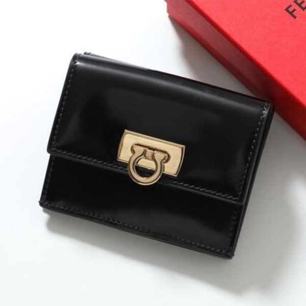 FERRAGAMO 二つ折り財布 WANDA ワンダ 220434 ガンチーニ