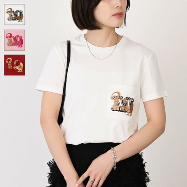 【国内即発】Max Mara ELMO コットン テディTシャツ