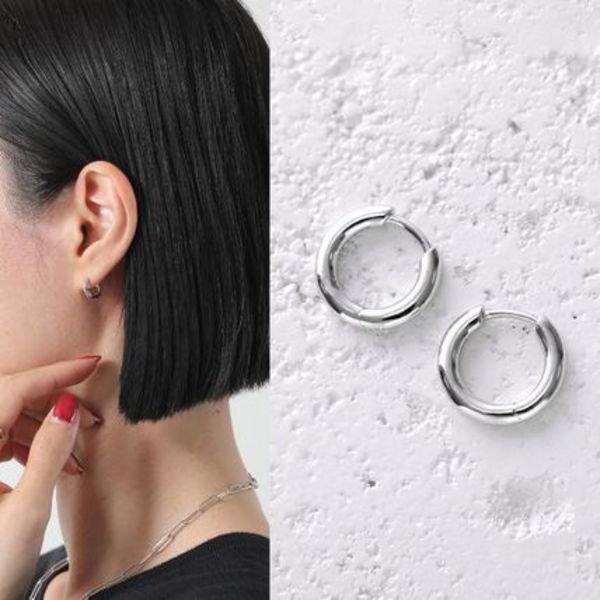 MARIA BLACK フープピアス Marco 8 Huggie 100759AG-PAIR