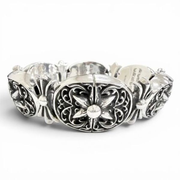 美品 CHROME HEARTS タイニーオーバルスター ブレスレット 925