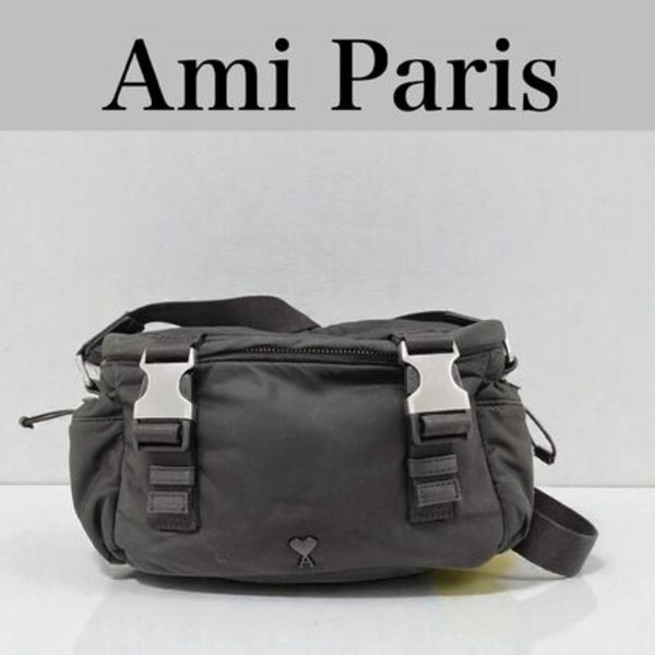 【中古】Ami AMI PARIS メッセンジャー バッグ