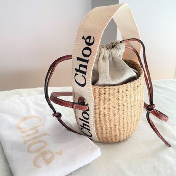 【Chloe】WOODY スモール バスケット かごバッグ