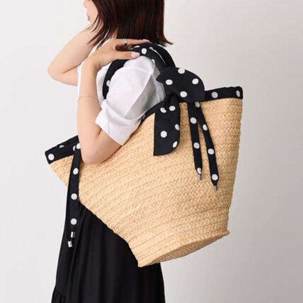 【国内即発】PATOU ラフィア ラージ バケツバッグ