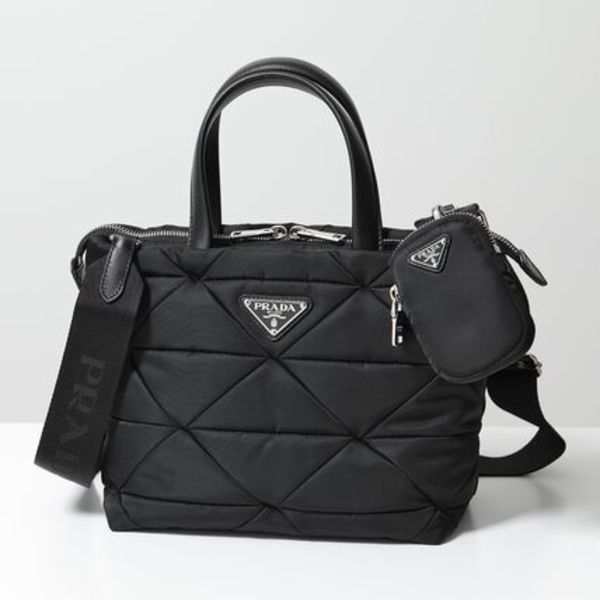 PRADA トートバッグ 1BG373 RDJN ナイロン 三角ロゴ