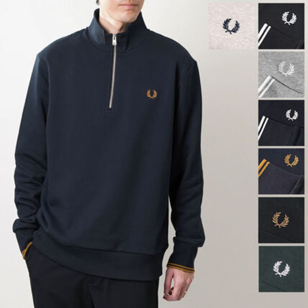 フレッドペリー ハーフジップ スウェット HALF ZIP M3574