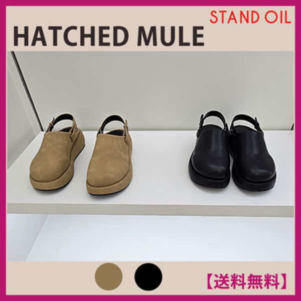 [25SS新規]★スタンドオイル★HATCHED MULE★ハッチドミュール