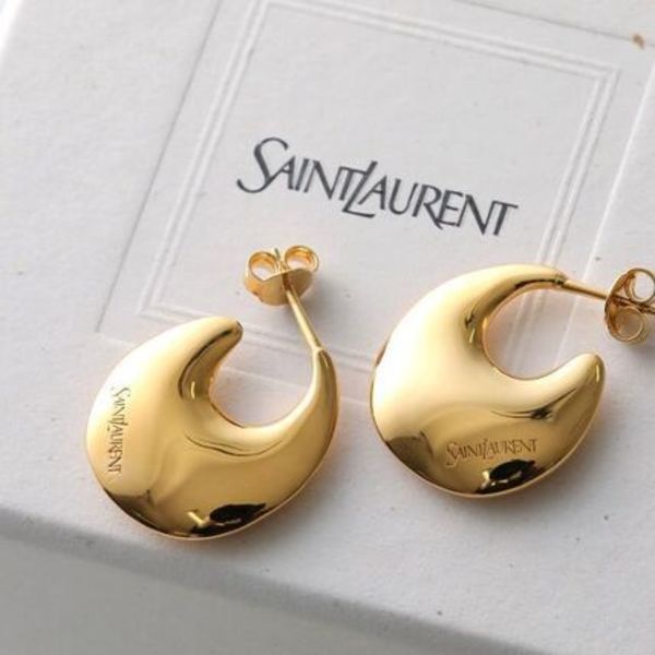 SAINT LAURENT フープピアス 823709 Y1500 ティアドロップ