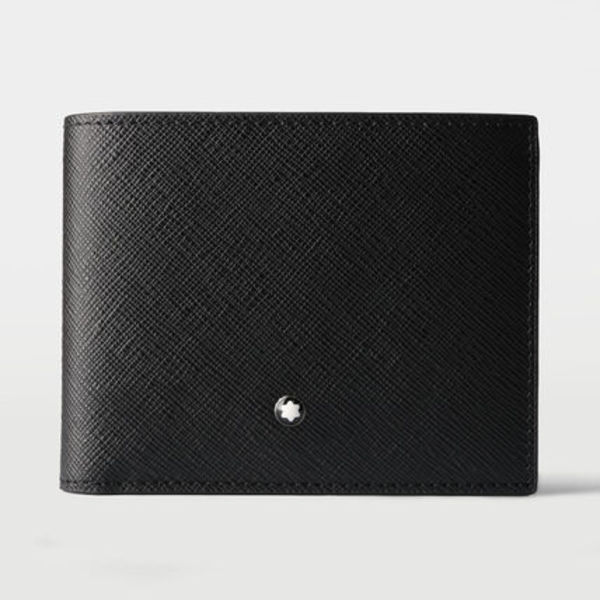 Montblanc サルトリアル 6cc 財布 ショッパー付き 113215 SS-BK