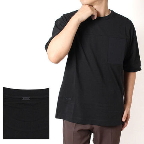 ヘルノ HERNO メンズ Tシャツ 切替 胸ポケット