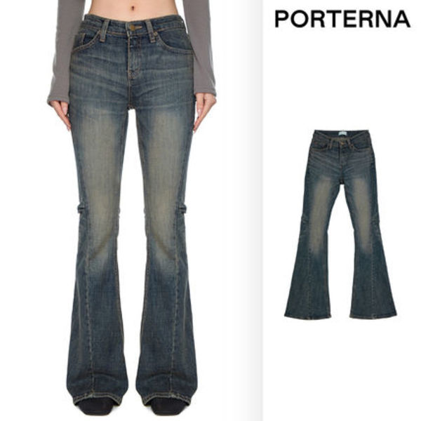 【PORTERNA】Uteo washed flare jeans