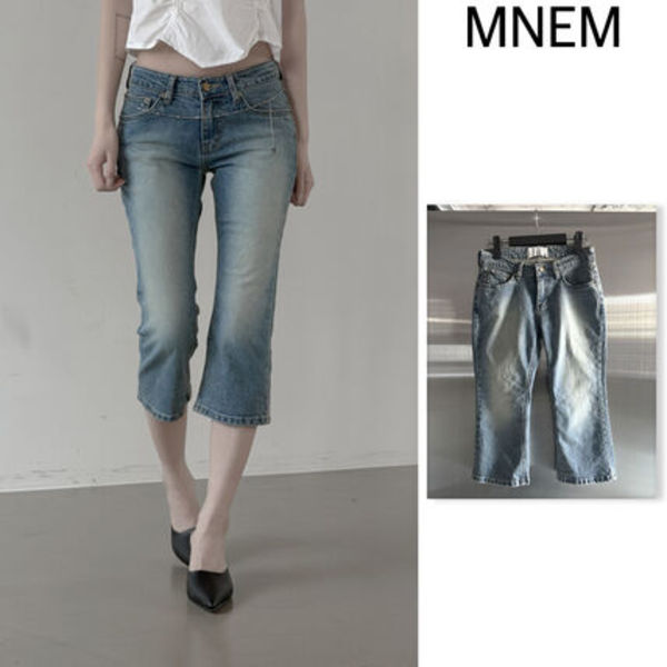 【mnem】Ciel Capri Denim Pants