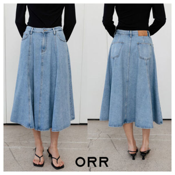 ORR 26SS a flared denim skirt