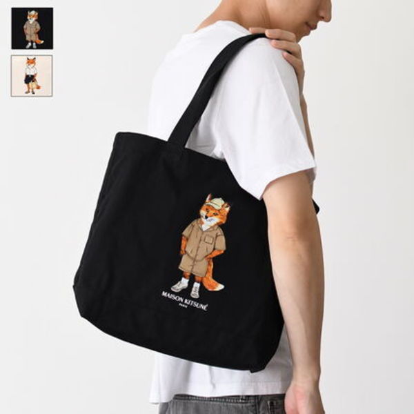 【国内即発】MAISON KITSUNE ドレスド フォックス トート