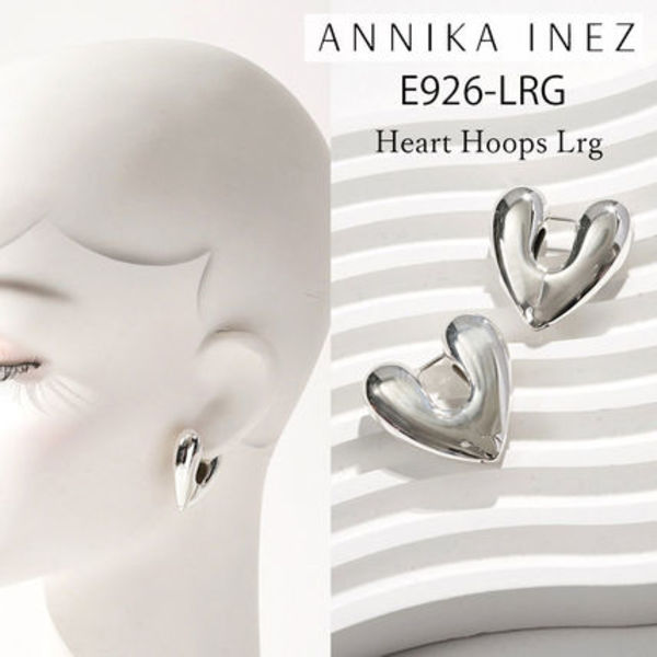 ANNIKA INEZ アニカイネズ ピアス 両耳 HeartHoops Lrg E926-LRG