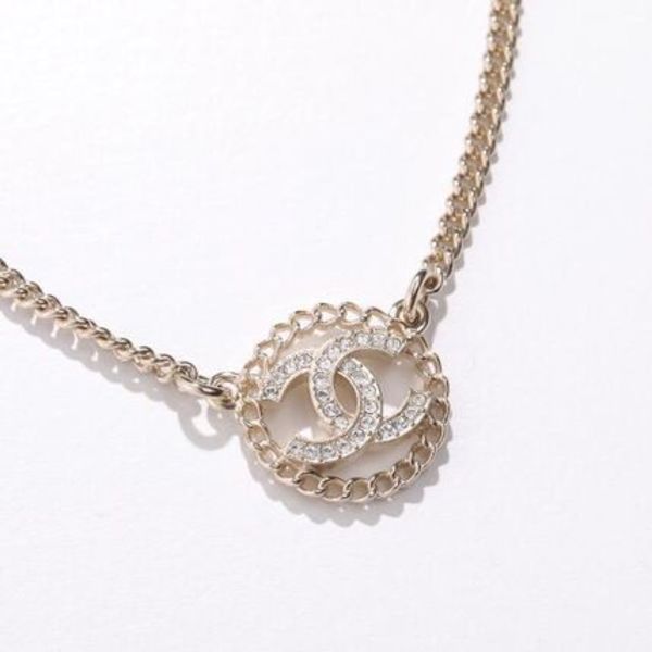 CHANEL ネックレス ABG294 B21819 ラインストーン ココマーク