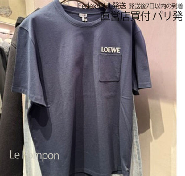 LOEWE☆ Decontracte コットンTシャツ ネイビー