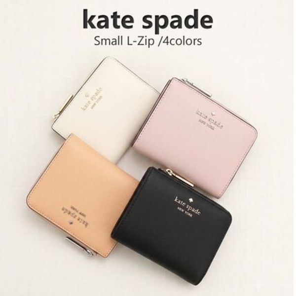 KATE SPADE  二つ折り財布 スモール Lジップ ウォレット KN764