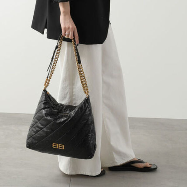 BALENCIAGA ショルダーバッグ CRUSH HOBO M 806487 210J1