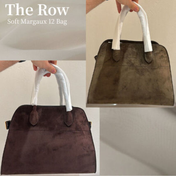 《希少》The Row◆Soft Margaux 12 スエード ハンドバッグ