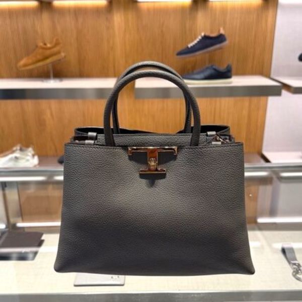 TOD'S☆Tタイムレス トップハンドルレザーバッグ
