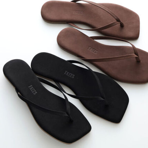 TKEES トングサンダル Square Toe Lily Suede スエード