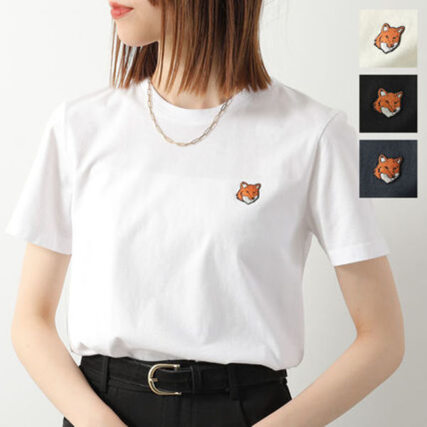 MAISON KITSUNE Tシャツ FOX HEAD PW00113KJ7026 レギュラー