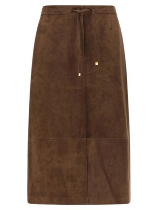 S Max Mara ガッツァ ラム レザー スエード スカート