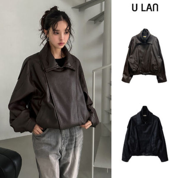 【U LAN】Kanto Double Rider Leather Jacket