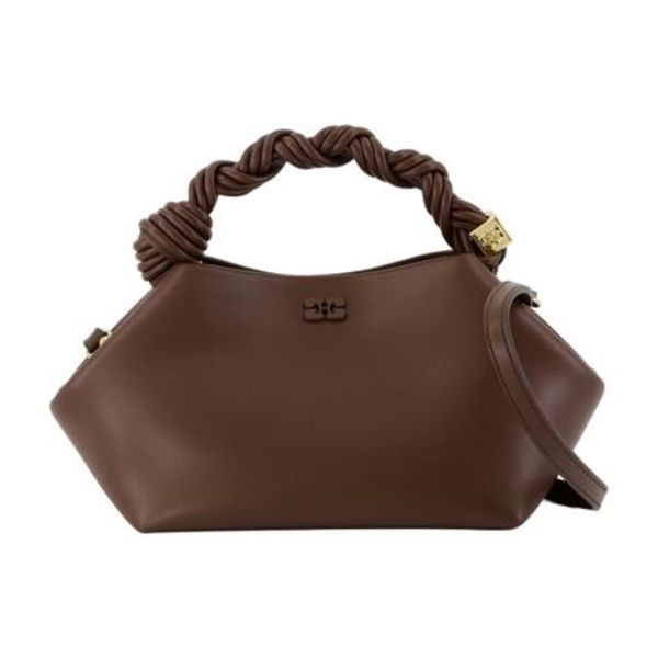 【関税込み】Bou Small Crossbody - Ganni - Leather - Brown