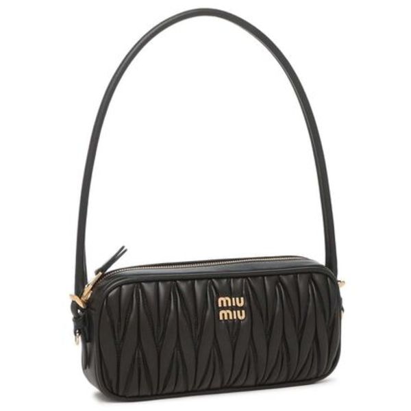 MIU MIU ショルダーバッグ マテラッセ レザーポーチ 5NE024 AFPP