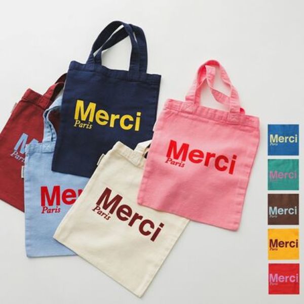 Merci ミニ トートバッグ MINI TOTE MERCI ロゴ