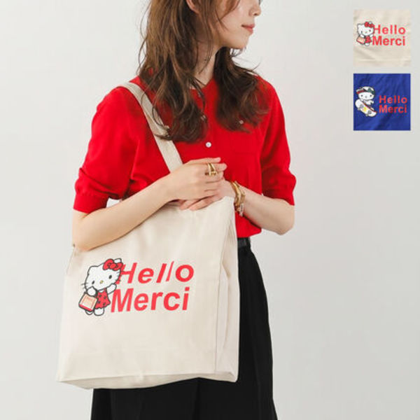 Merci × Hello Kitty トートバッグ CABAS HELLO KITTY MERCI