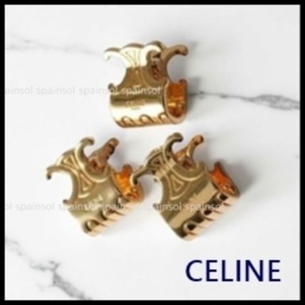 【CELINE】トリオンフ ミニヘアクリップ 3個セット☆