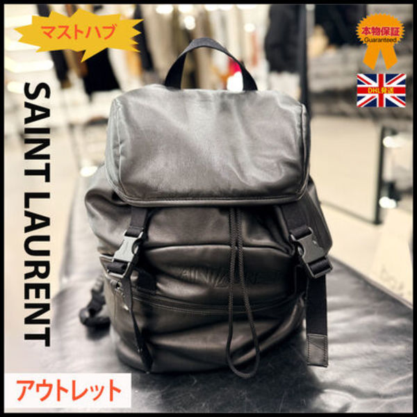 【SAINT LAURENT】アウトレット★マストハブLeatherバックパック