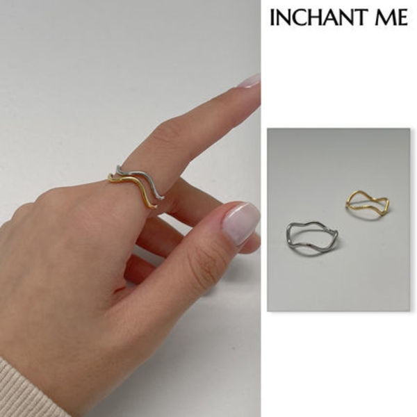 【INCHANT ME】[set] Wave two-tone layered ring