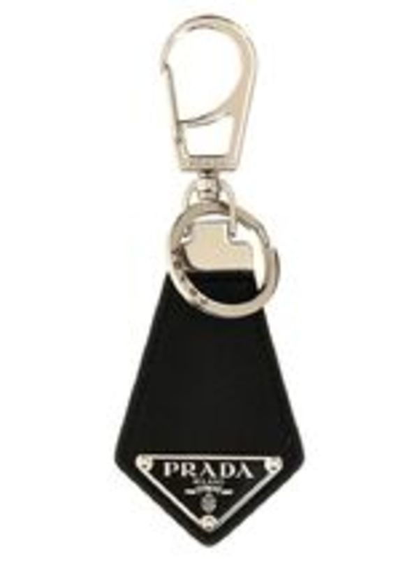 【PRADA】キーリング キーホルダー ブラック メンズ ギフト 人気