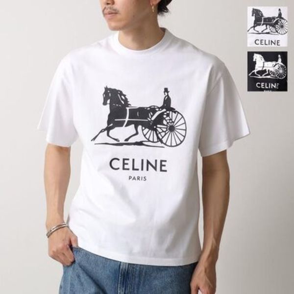 CELINE Tシャツ RX0LB1242 半袖 カットソー ロゴT