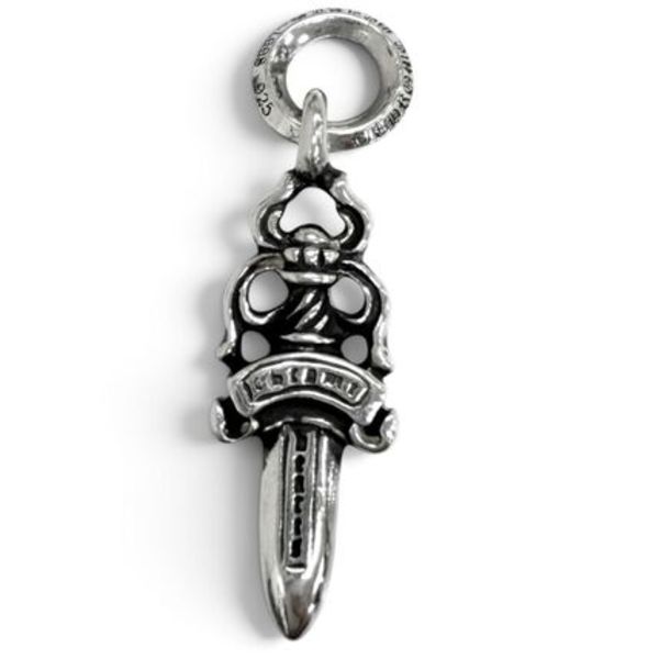 美品 CHROME HEARTS #5 DAGGER ダガー ペンダントトップ SV925