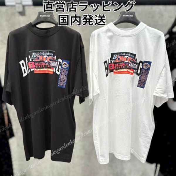 BALENCIAGA Bumper Stickers ミディアムフィット Tシャツ