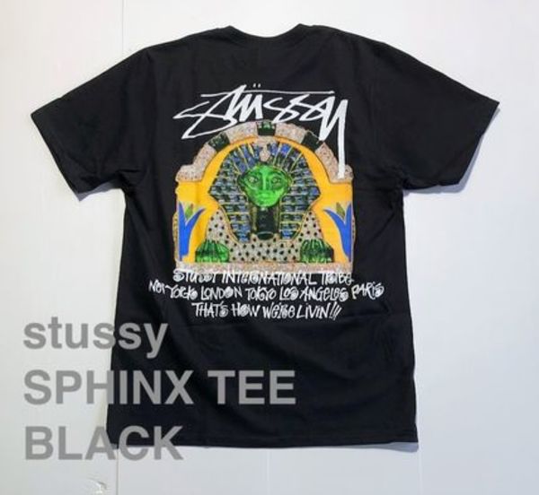 ★米国発/送関込*STUSSY*新作*SPHINX TEE/BLACK★