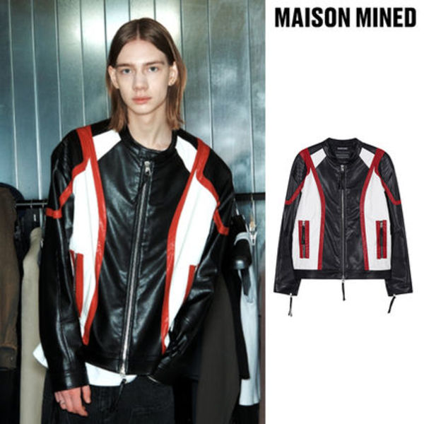 【MAISON MINED】24SS★ FASCIA BIKER LEATHER JACKET